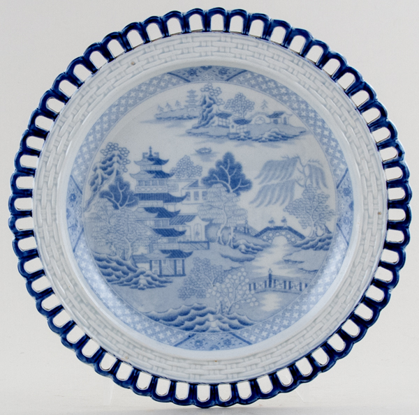 Plate pierced rim c1840